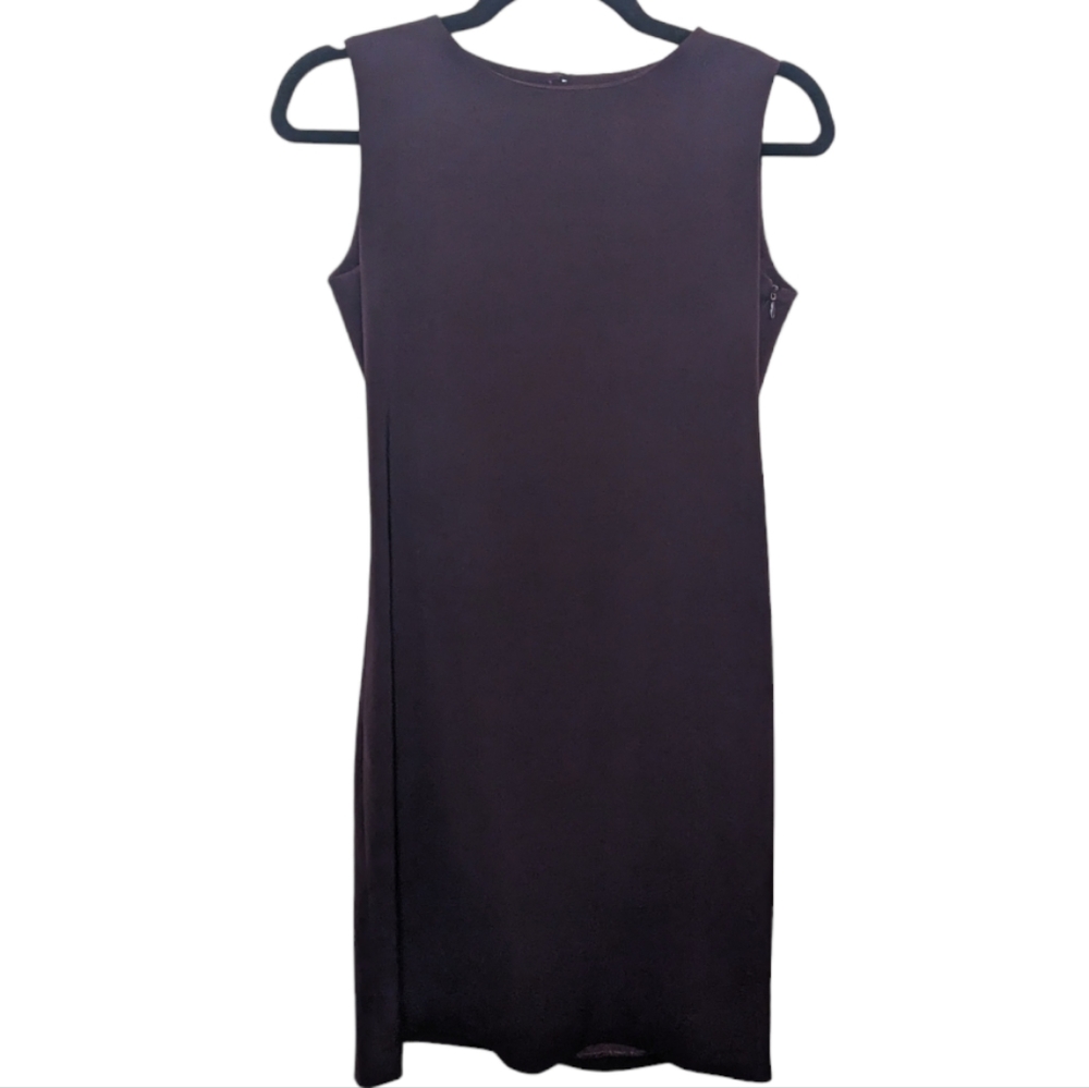 André Badi Purple Sleeveless Sheath Dress XS Side Zip